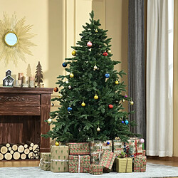Blossom Paris Sapin de Noël artificiel 1.8 m, PVC PE métal Vert Ø120x180 cm