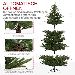 Blossom Paris Sapin de Noël 183 cm, apparence réaliste, montage rapide, inclus support, plastique ignifuge pas cher