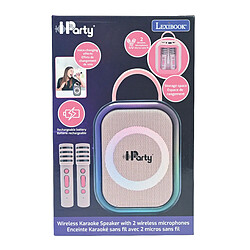 Avis Lexibook Karaoke Bluetooth Rose avec 2 micros sans fil