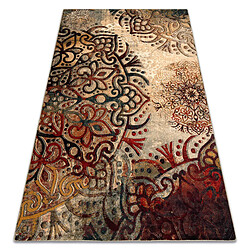 RUGSX Tapis en laine POLONIA Boho rosette rose 135x200 cm