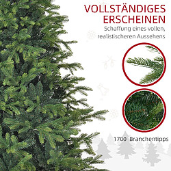 Acheter Blossom Paris Sapin de Noël artificiel 180 cm, 1700 pointes, pliable, support métal stable, vert