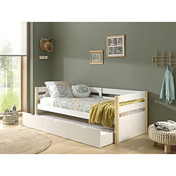 Avis VIPACK Tiroir lit gigogne Margrit blanc