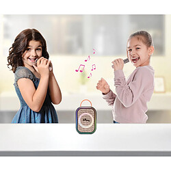 Lexibook Karaoke Bluetooth Rose avec 2 micros sans fil pas cher