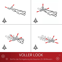 Acheter Blossom Paris Sapin de Noël artificiel 1.8 m, PVC PE métal Vert Ø120x180 cm