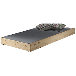 Vipack Pino Tiroir Lit Gigogne Pin Massif Nature 196 x 94 x 19,5 cm