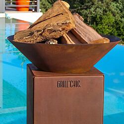 GRILL CHIC Bol à Feu CEVENOL Simple Cuve en Corten - Rond