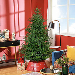 Blossom Paris Sapin de Noël 183 cm, apparence réaliste, montage rapide, inclus support, plastique ignifuge