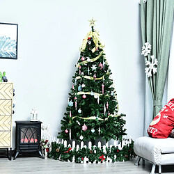 Blossom Paris Sapin de Noël 180 cm, 1000 branches PVC, épicéa vert Ø102 cm, idéal déco festive