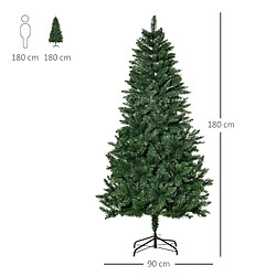 Blossom Paris Sapin de Noël artificiel 180 cm pin, 724 branches, support métal intérieur