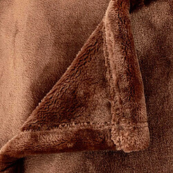 Atmosphera Plaid en Flanelle Cuddly 130x180cm Marron