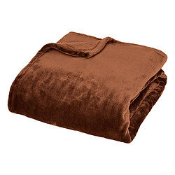 Atmosphera Plaid en Flanelle Cuddly 130x180cm Marron