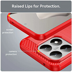 Avis Htdmobiles Coque pour Xiaomi 15T 5G - housse etui silicone gel carbone + verre trempe - ROUGE