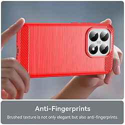 Acheter Htdmobiles Coque pour Xiaomi 15T 5G - housse etui silicone gel carbone + verre trempe - ROUGE