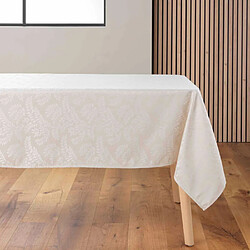 Paris Prix Nappe Jacquard Imprimé Doriane 140x240cm Naturel