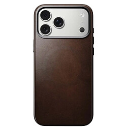 Nomad Coque Cuir iPhone 17 Pro Max Marron foncé pas cher