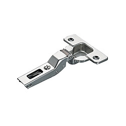 Charnière montage rapide Logica entraxe 45mm coudée 9mm ouverture 110° finition argentée SALICE C2J6G99