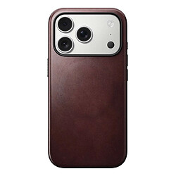 Nomad Coque pour iPhone 17 Pro MagSafe en Cuir Horween Antichocs Bordeaux pas cher