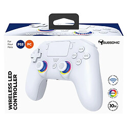 Manette sans fil Subsonic SA5716 2 blanche PS5 et PC