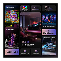 Téléviseur QLED 100'' 253 cm HISENSE 100E7Q PRO pas cher