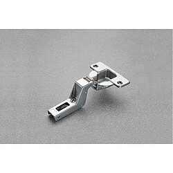 Charnière invisible à visser série F pour porte épaisse coudé 22 argent SALICE CFA7P99