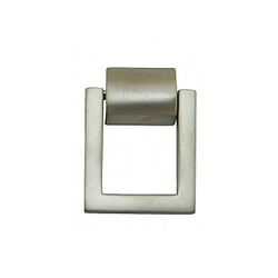 Cadap Bouton anneau carré - Nickelé mat