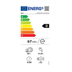Acheter Beko DVS05030S - Argent