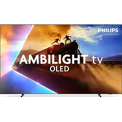 TV OLED Ambilight Philips 77OLED760 194 cm 4K UHD 2025 Gris métal