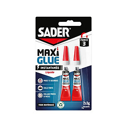 Sader Colle cyanoacrylate instantanée - Transparent