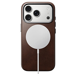 Avis Nomad Coque pour iPhone 17 Pro MagSafe en Cuir Horween Traditional Antichocs Marron foncé