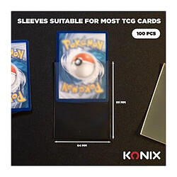 Avis Protege-cartes - KONIX - Perfect Sleeves - 100 pochettes - Compatible Magic The Gathering, Pokémon -Transparent