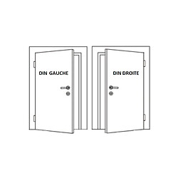 Bever Serrure en applique cylindre - Nickel argenté