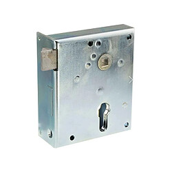 Bever Serrure en applique cylindre - Nickel argenté