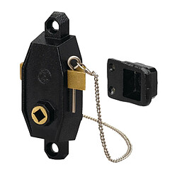 Metalux Serrure bec de cane droite - Noir