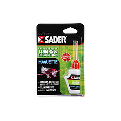 Sader colle maquette cyanoacrylate - transparent