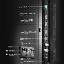 Hisense 55U7Q PRO Téléviseur 55" Mini LED ULED 4K 165Hz HDMI 2.1 pas cher