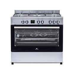 Cuisiniere piano four multifonctions catalyse - CONTINENTAL EDISON - CECP9060IXDD - 95 L - Affichage digital - L90 x H 85 cm - I