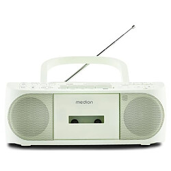 Radio CD K7 - MEDION - FM - 2x3W RMS - Vert