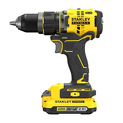 Stanley - V20 Perceuse visseuse a percussion 80 Nm BRUSHLESS - Lithium 18V - 2 batteries 4A - SFMCD721M2K-QW
