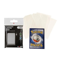 Protege-cartes - KONIX - Standard Sleeves - 100 pochettes - Compatible Magic The Gathering, Pokémon - Transparent