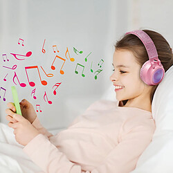 Lexibook Casque lumineux pliable Bluetooth et filaire Girly avec limitation du volume pas cher