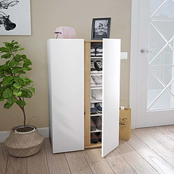 Pegane Armoire à chaussures - Blanc