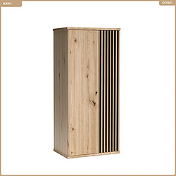 Otitec Armoire 1 porte Kavi - Bois clair