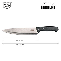 STONELINE® Couteau de chef 31,5 cm, avec protection de lame