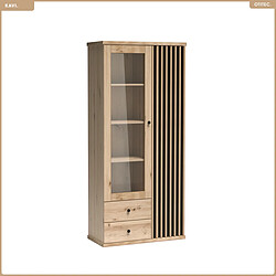 Otitec Armoire vitrine - Bois clair