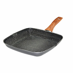STONELINE® Back to Nature Poêle-grill 28 x 28 cm, avec 2 becs verseurs