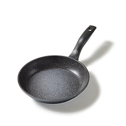 STONELINE® Poêle 24 cm, avec revêtement antiadhésif avec de vraies particules de pierre