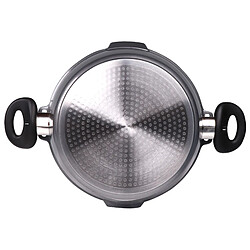 STONELINE® FUTURE Faitout 24 cm, avec couvercle en verre avec fonction passoire