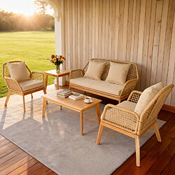 Ensemble table & chaises