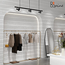 Decopine Papier peint mural auto-adhésif blanc effet pierre 3D – 60×280 cm – PVC imperméable et facile à poser