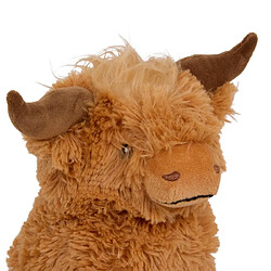 Atmosphera Peluche Vache Écossaise Betty 23cm Marron